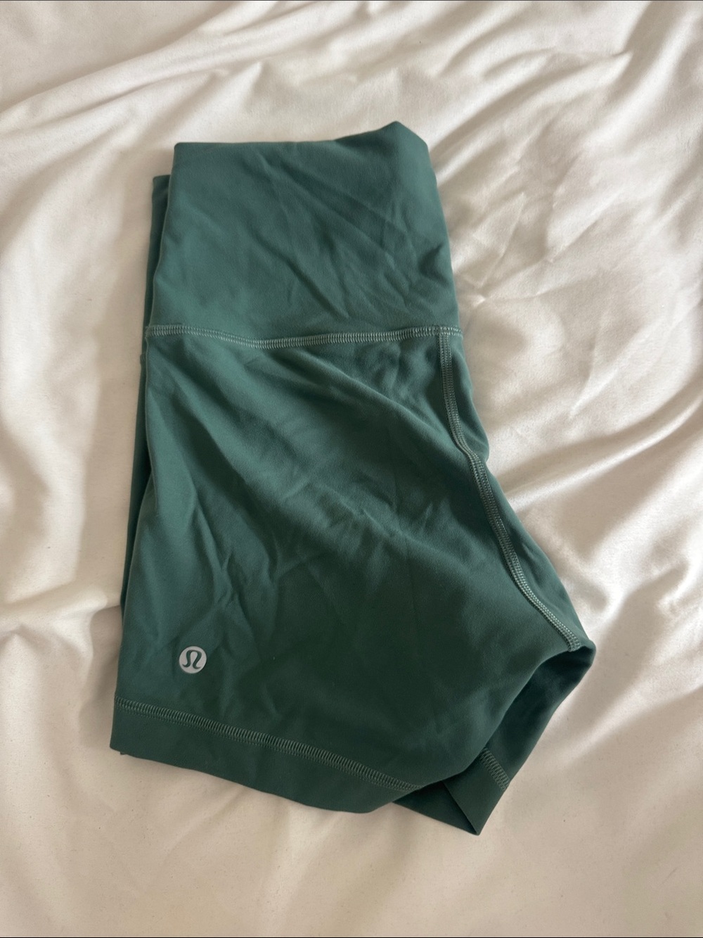 lululemon athletica Forest Green High-Rise Bike Shorts wunder train high rise 4”